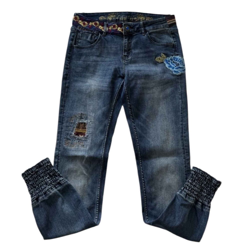 Desigual Boho Hippie Joggers Style Jeans Size 32